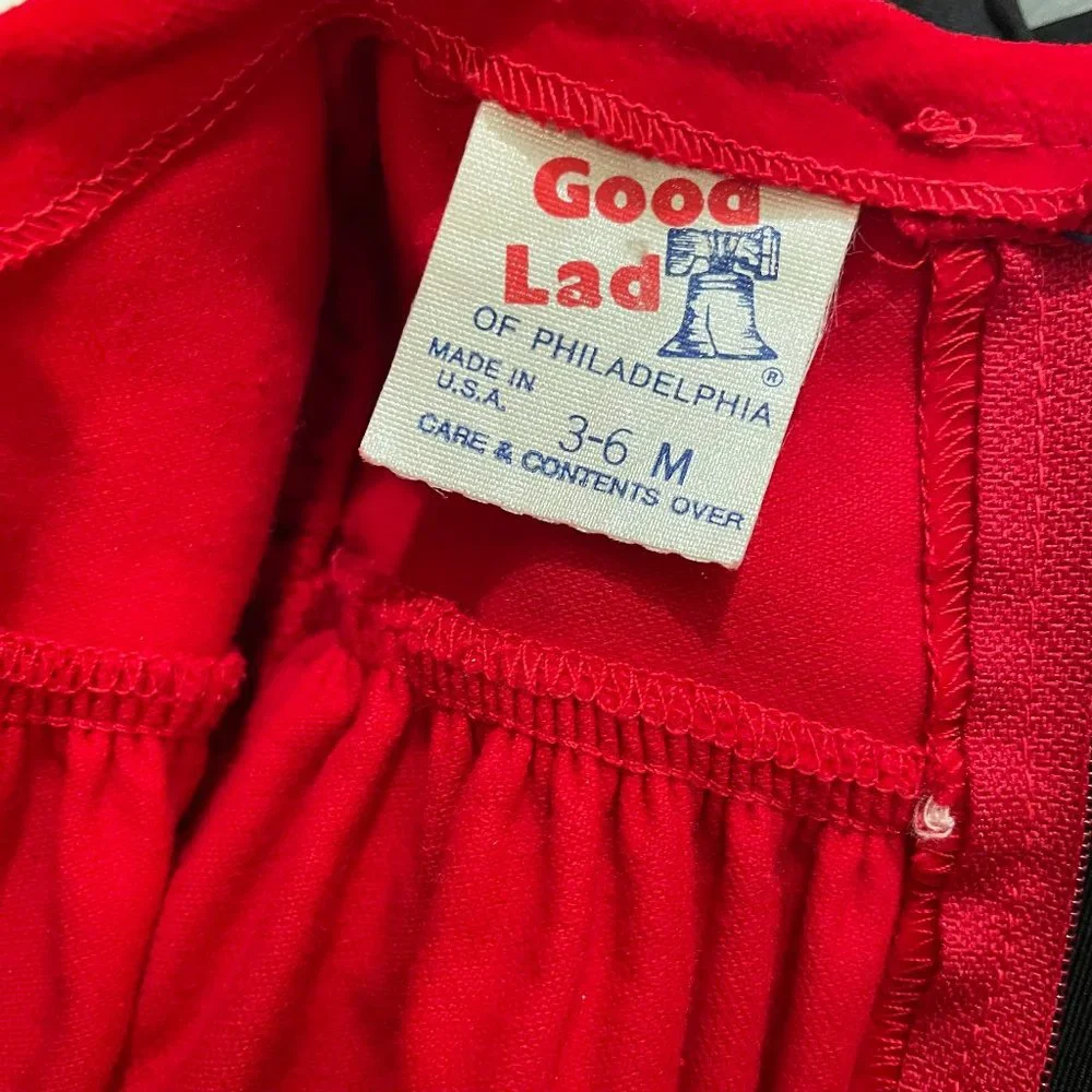 Vintage Good Lad of Philadelphia Velvet Lace Dress